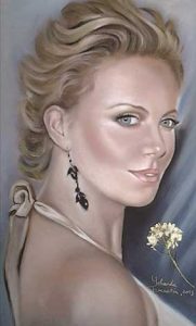 Retrato a pastel de Charlitze