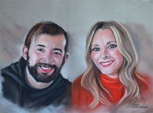 Retrato a pastel para Lluis