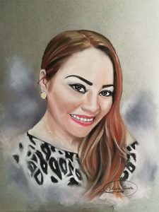 Retrato a pastel