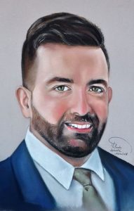 Rafa, Retrato a pastel