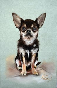 Retrato a pastel de mascota