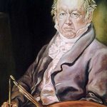 ´Réplica pintada a óleo retrato de Goya